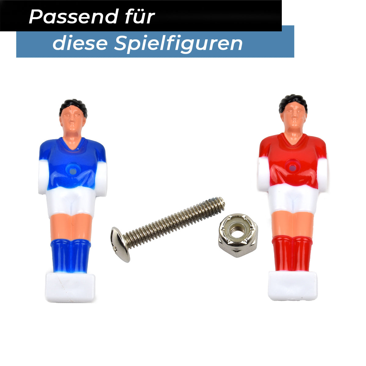 Bandito - Kickerschraube Universal für 13mm Kickerstange inkl. Muttern (22 St.)