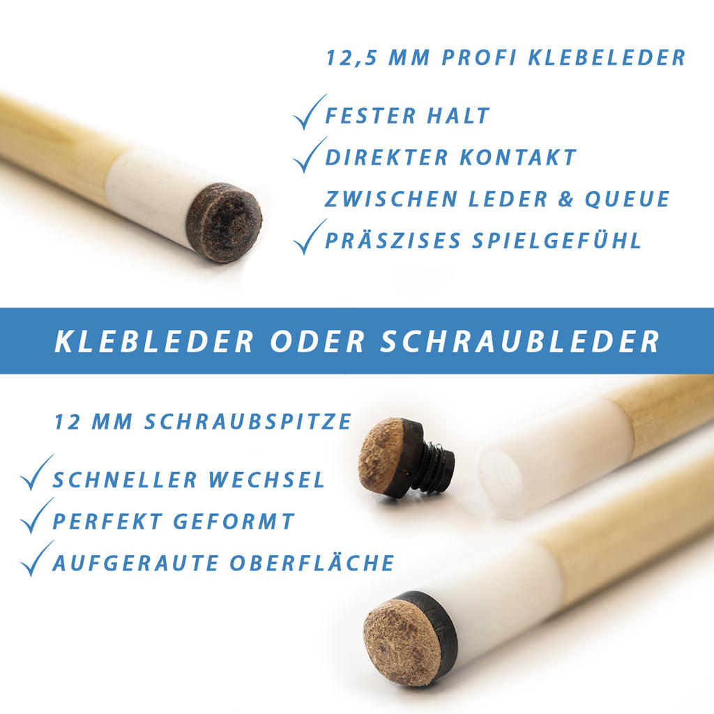 Queue Shooter HouseCue 2-tlg. - 12,5 mm Klebeleder