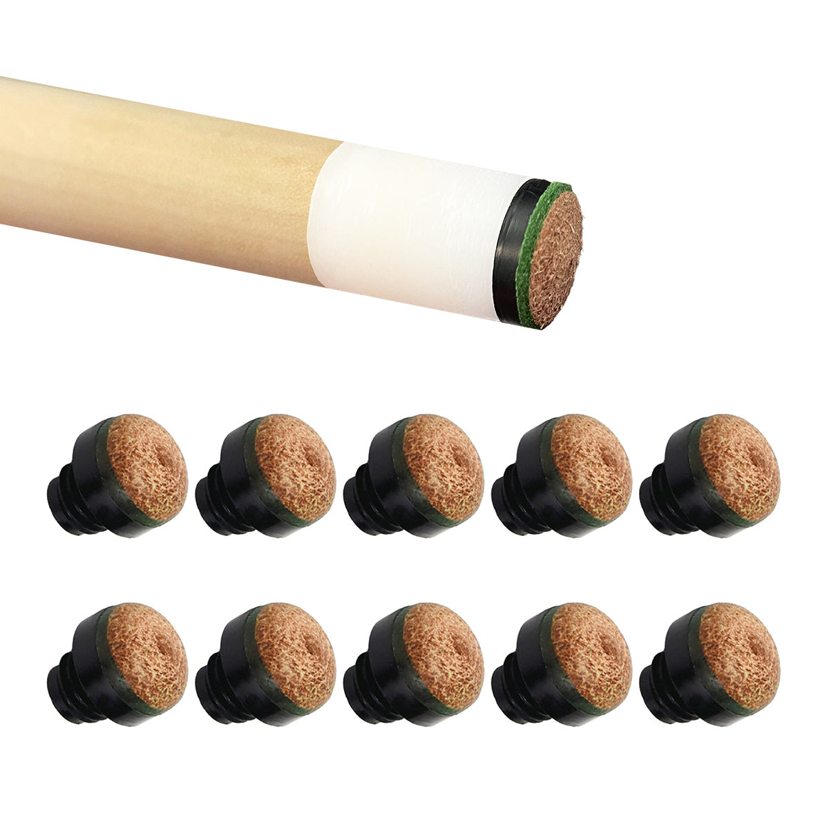 Billard Queue Schraubleder 12 mm M 8 (10 St.)