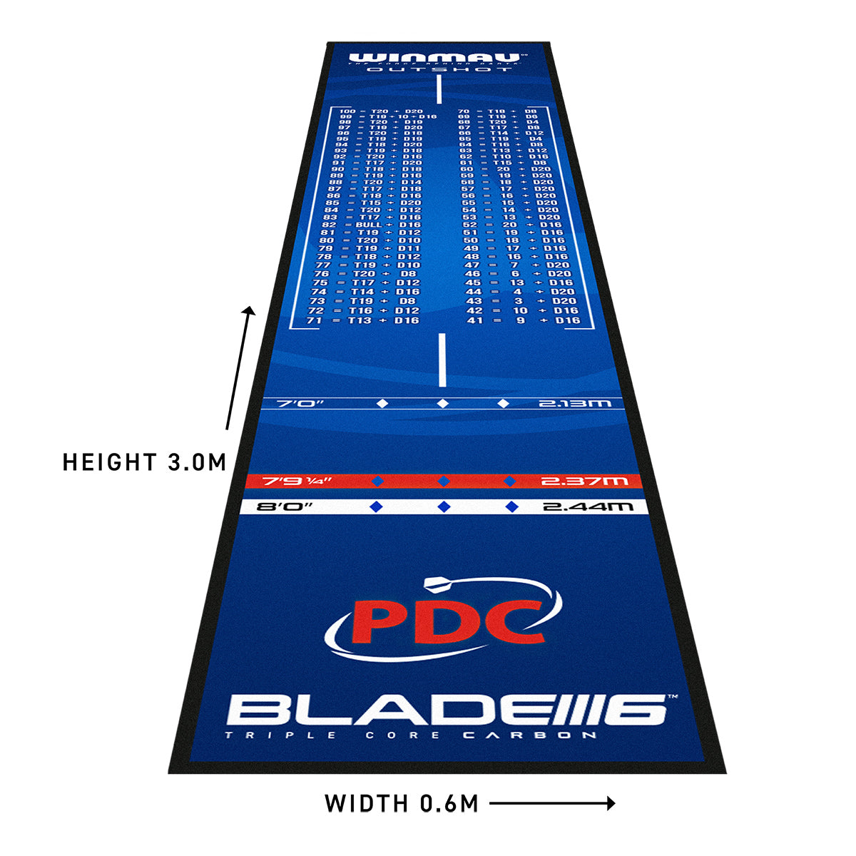 Winmau - Dartmatte OUTSHOT