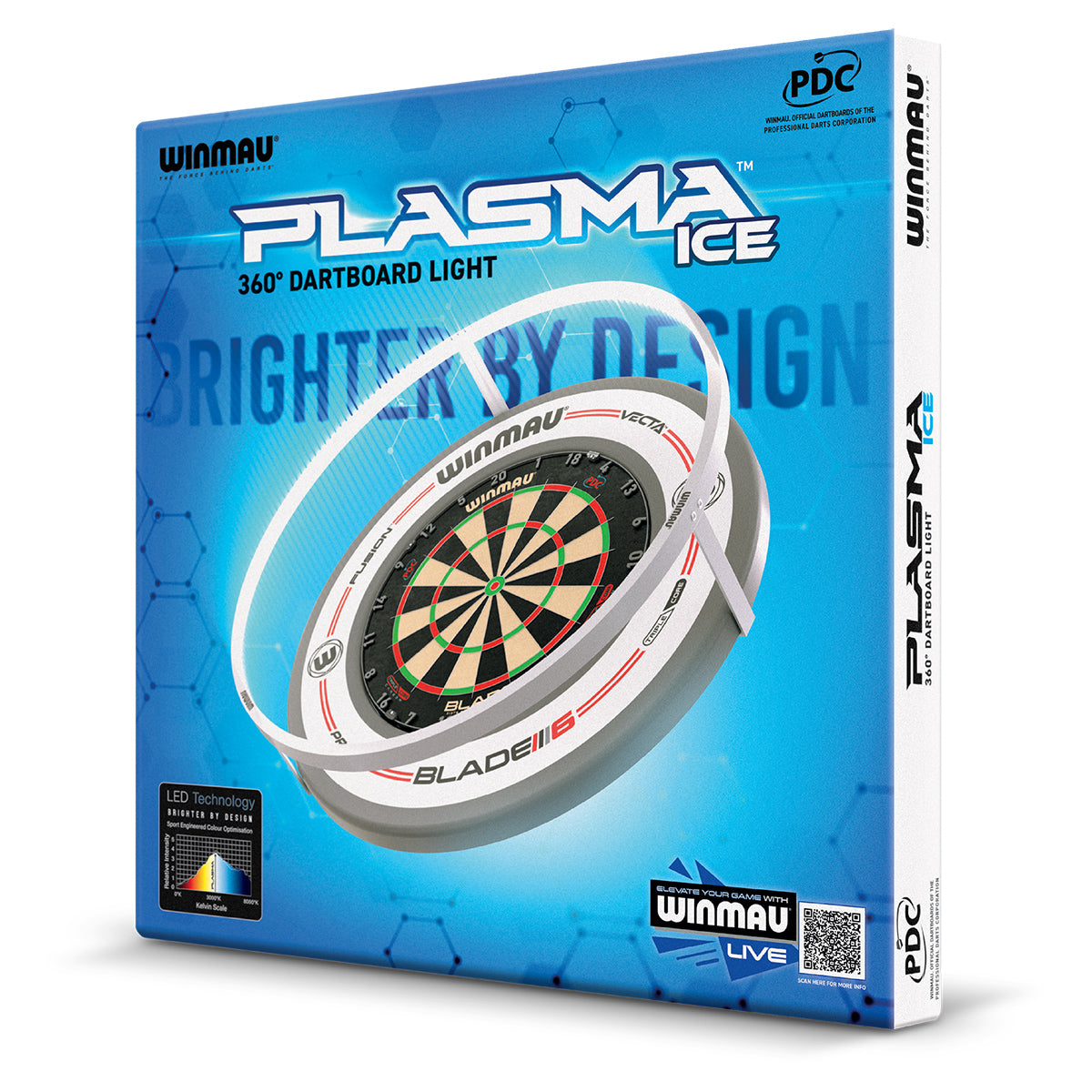 Winmau - Dartboard Beleuchtung Plasma Light ICE