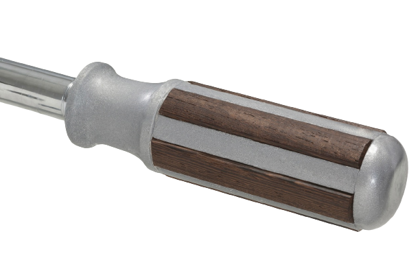 Garlando - Kickergriff Exklusiv silber/ birne für 16mm Stangen