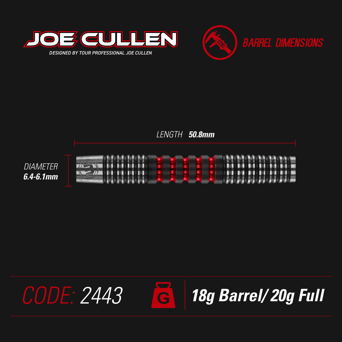 Winmau - Softdart Joe Cullen Ignition 20 gr.