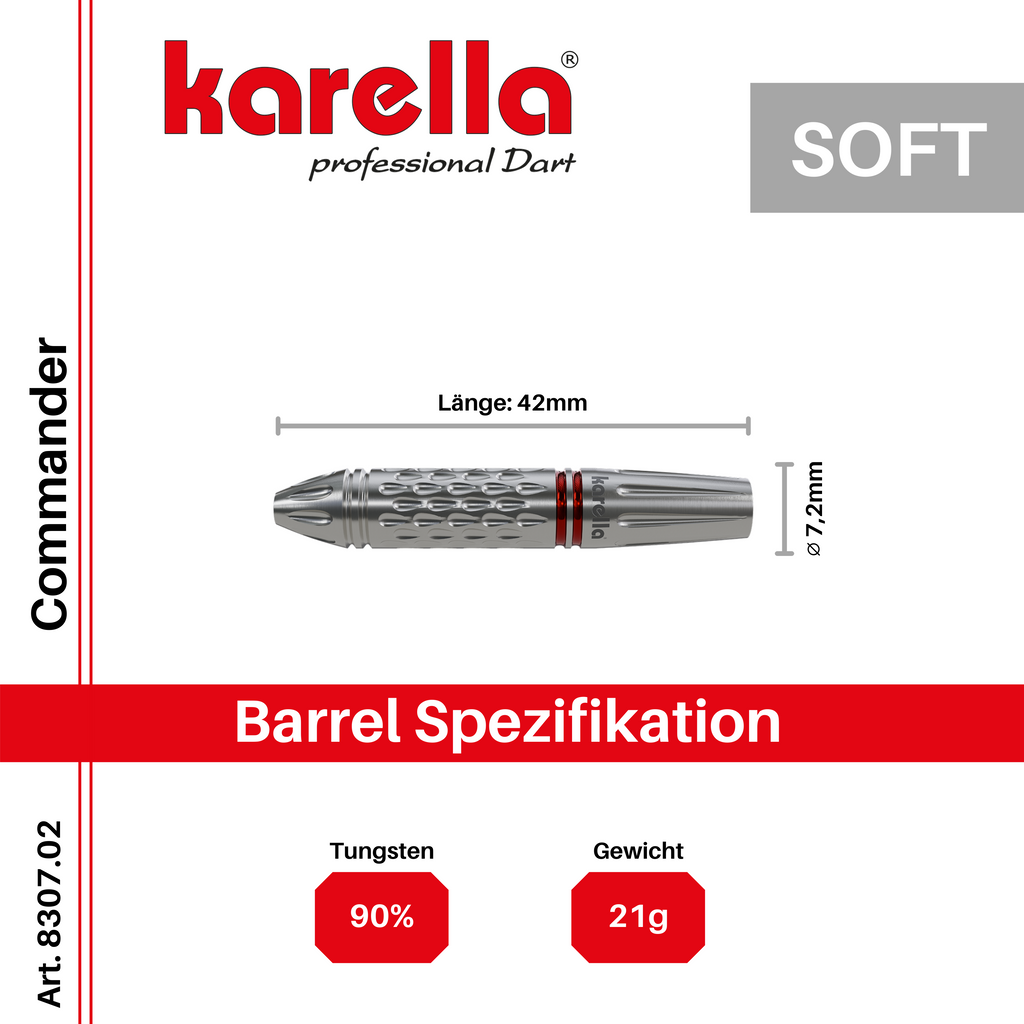 Karella - Softdart Commander 90% Tungsten 21 gr.