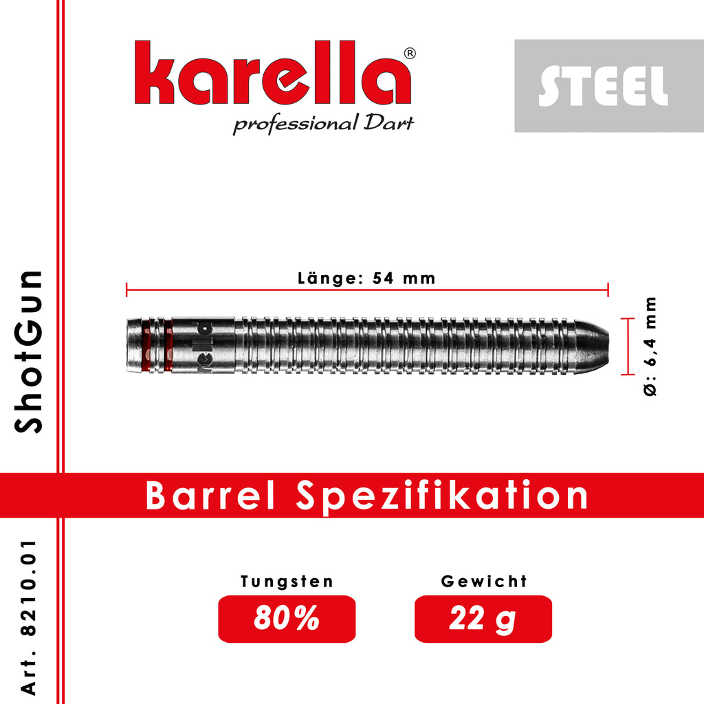 Karella - Steeldart ShotGun 80% Tungsten 22 gr.