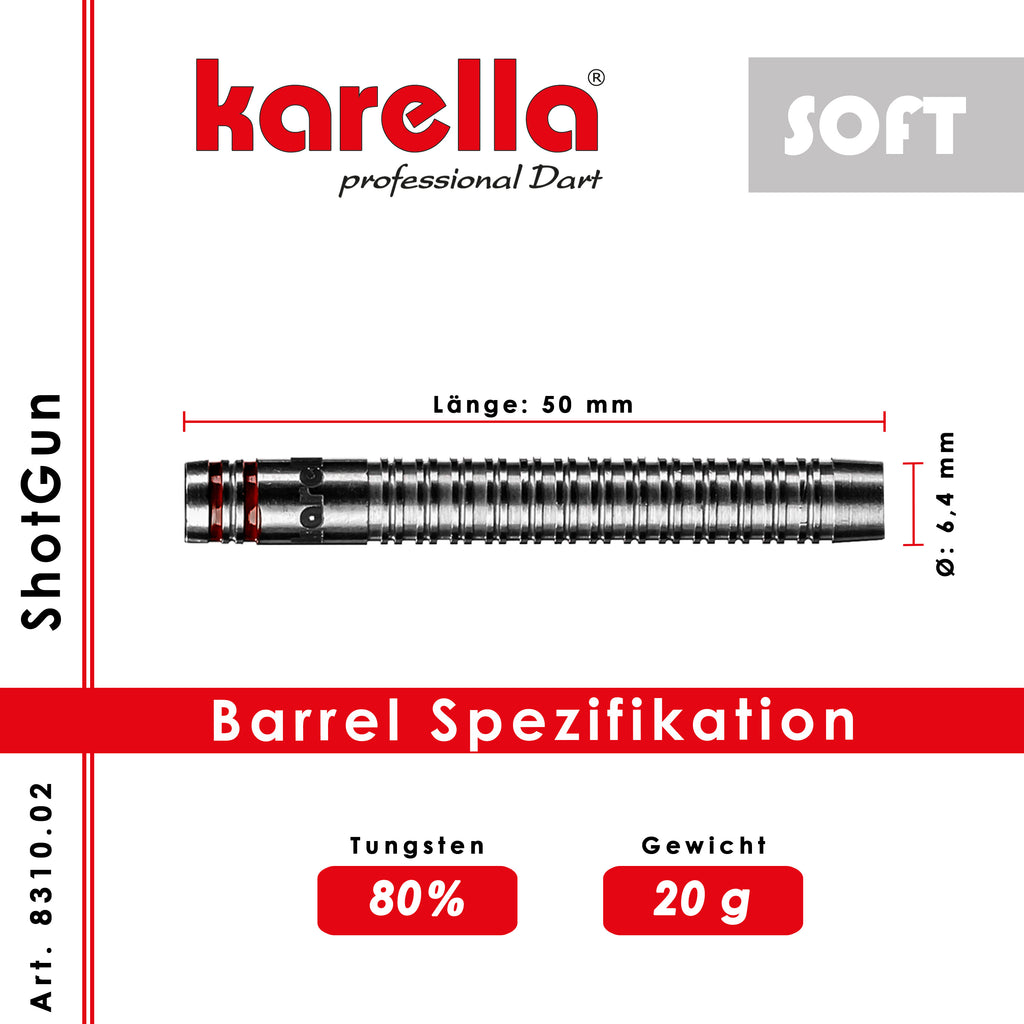 Karella - Softdart ShotGun 80% Tungsten 20 gr.