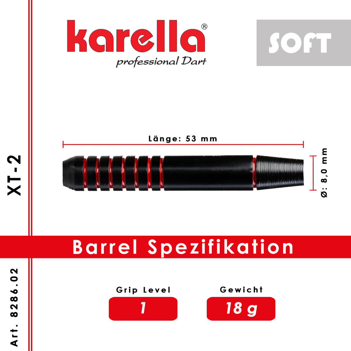 Karella - Softdart XT-2 18 gr.